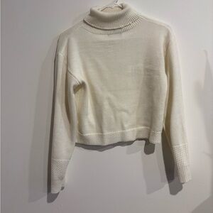 Elegant Cream Turtleneck Sweater